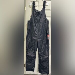 Men's Black Insulated Overalls